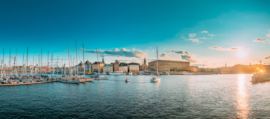 Stockholm, Sweden June 27, 2019: Scenic Famous Panoramic View Stockholm, Sweden June 27, 2019: Scenic Famous Panoramic View