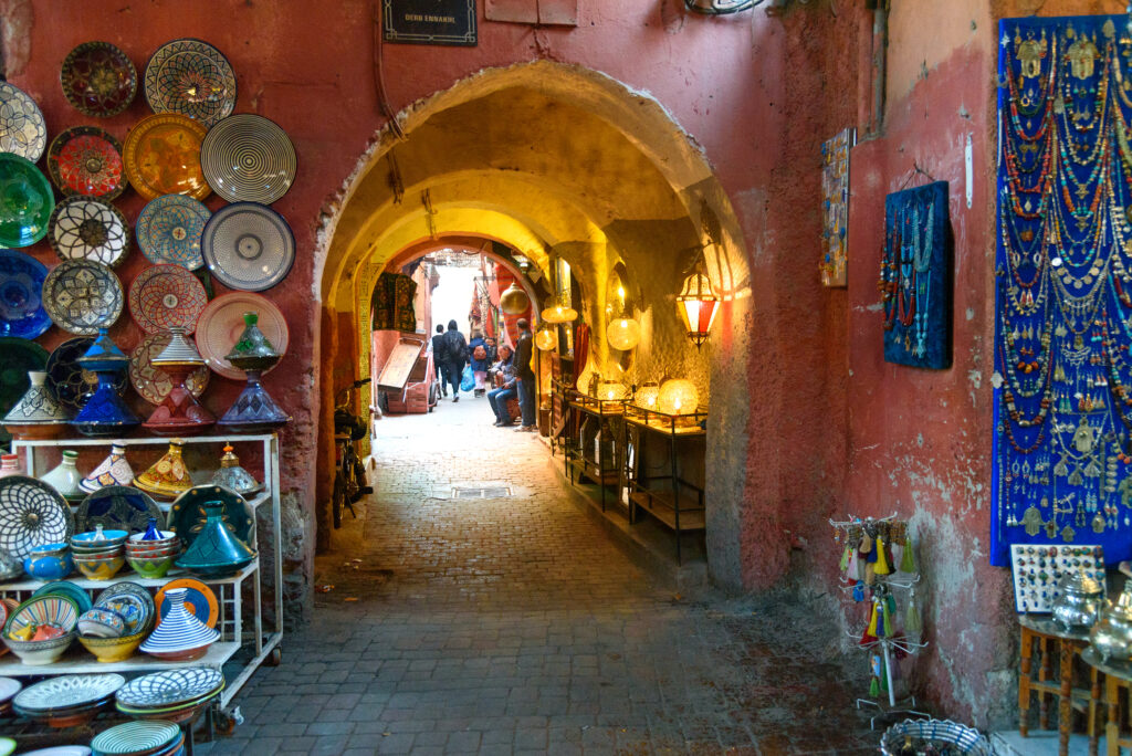 Morocco Souvenirs In Medina. Marrakech. Morocco Morocco Souvenirs In Medina. Marrakech. Morocco