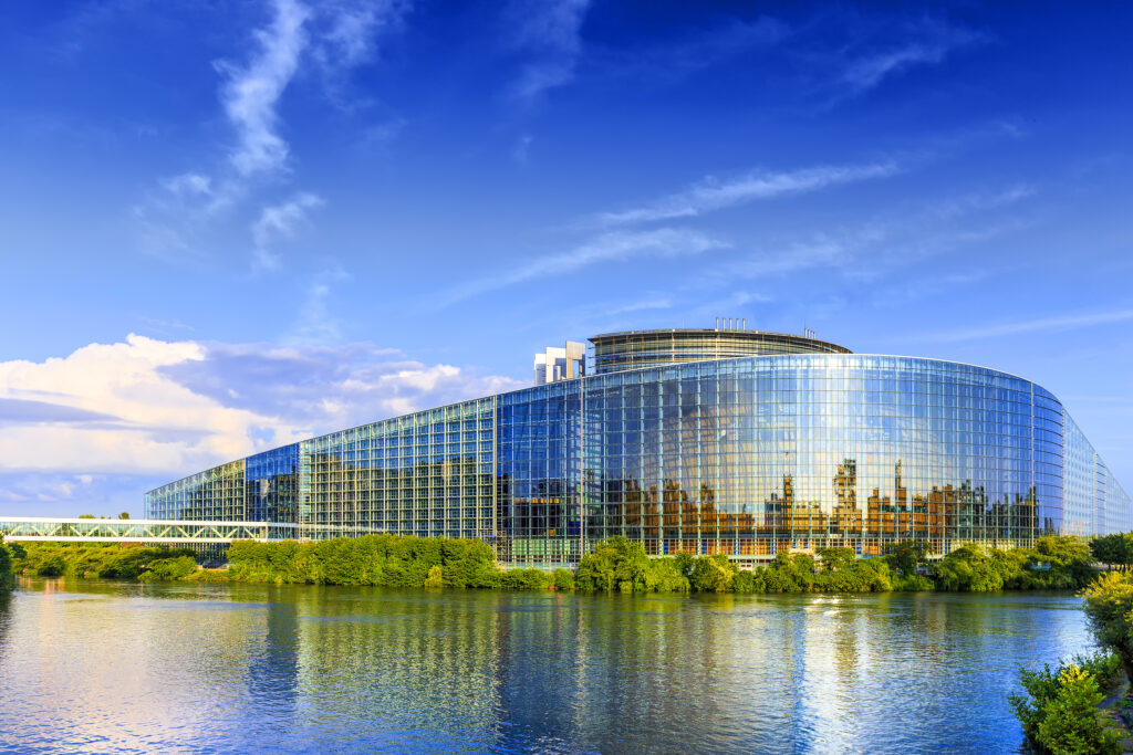 The Building Of European Parliament In Strasbourg. The Building Of European Parliament In Strasbourg.